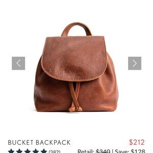 Portland Leather Backpack in Nutmeg